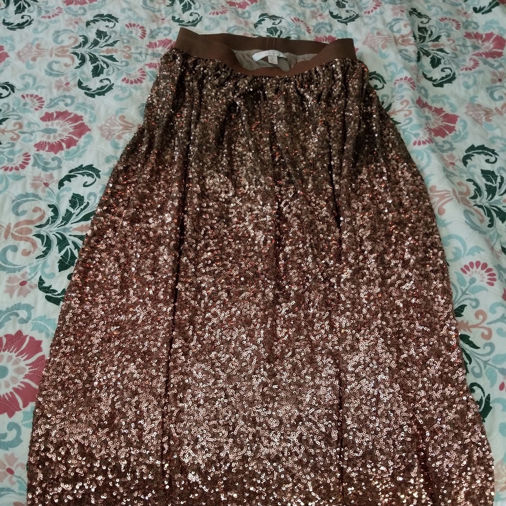 Lauren Conrad midi sequin skirt
